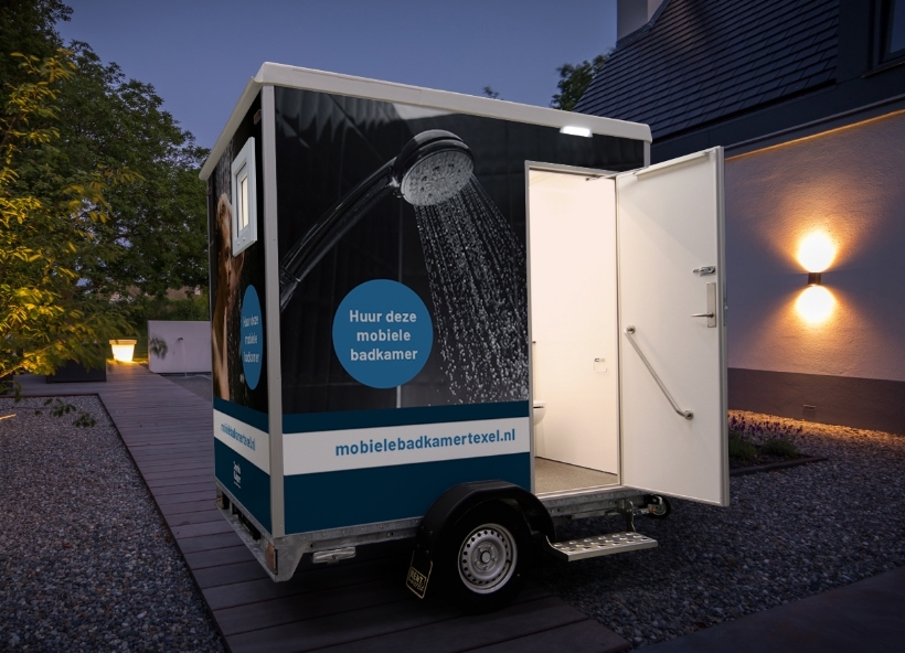 Mobiele badkamer - nooddouche - verbouwingsdouche (na 4 weken) (p/week)
