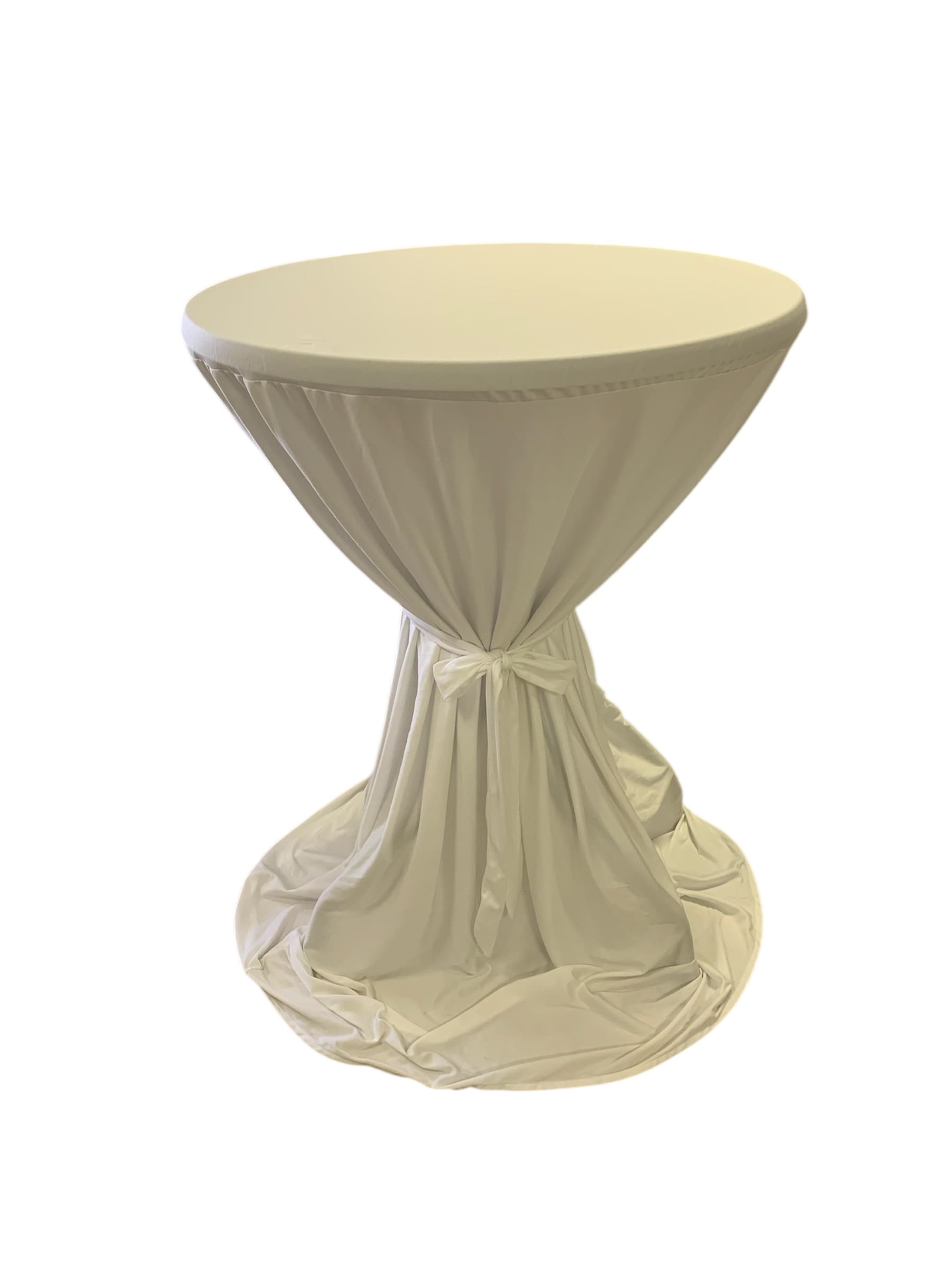 Statafelrok wit creme met strik p/st.