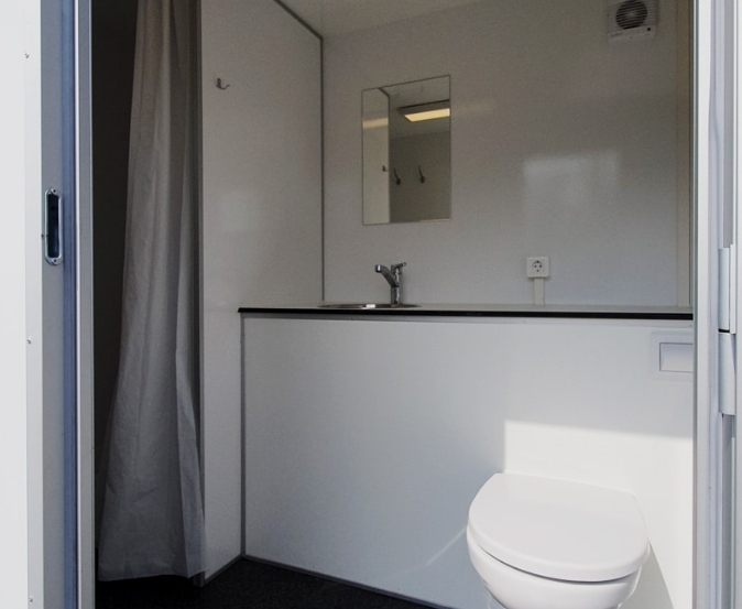 Mobiele badkamer - nooddouche - verbouwingsdouche (na 4 weken) (p/week)
