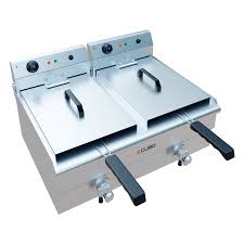 Frituur dubbel 2x 12 liter elektrisch