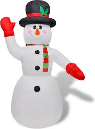 Sneeuwpop opblaas p/st.