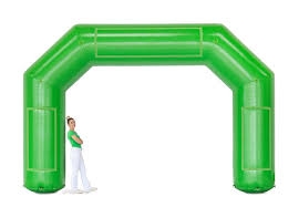 Opblaas boog Start/Finish/Reclame, Groen, 6x4 mtr.