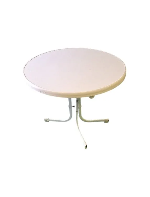 Terrastafel set rond Ø85 cm met 5 stoelen.