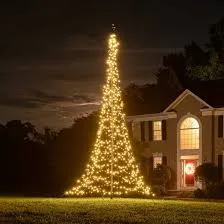 Led vlaggenmast kerstboom 6 meter 1500 led p/st.