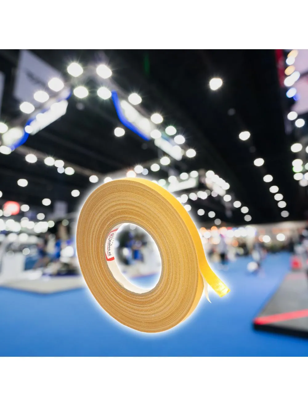 Dubbelzijdige Expo tapijttape 12mm x 50m p/rol