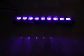 Blacklight UV LED bar 8x3W