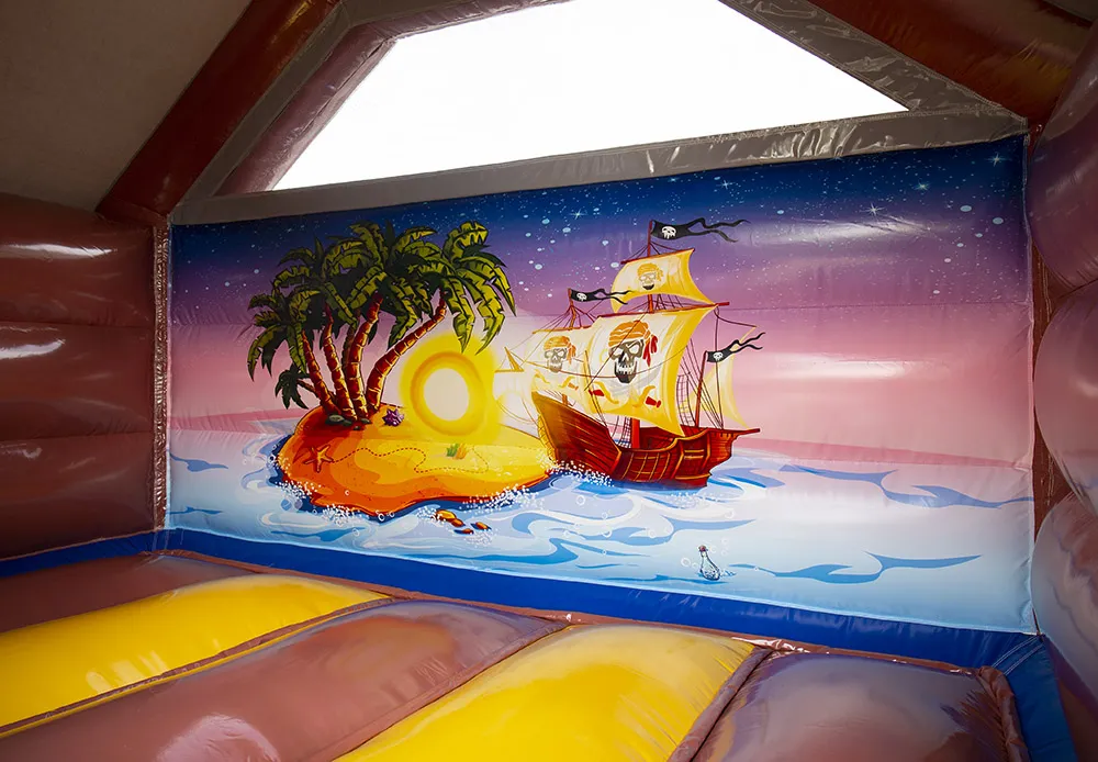 Springkussen Piraat met glijbaan