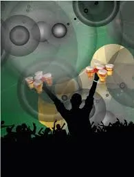 Biertray 5 glazen X-vorm