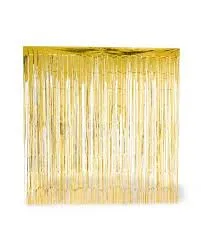 Decoratie backdrop feestgordijn Goud p/st.