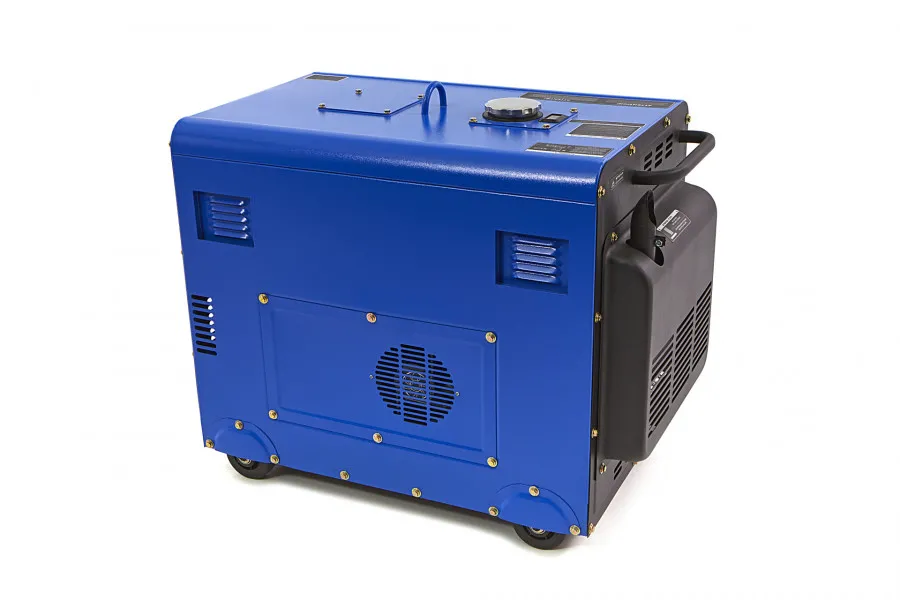 Generator 6 KVA, Diesel aggregaat SVOT, incl 8 draaiuren, exclusief kosten gasolieverbruik (p/dag)