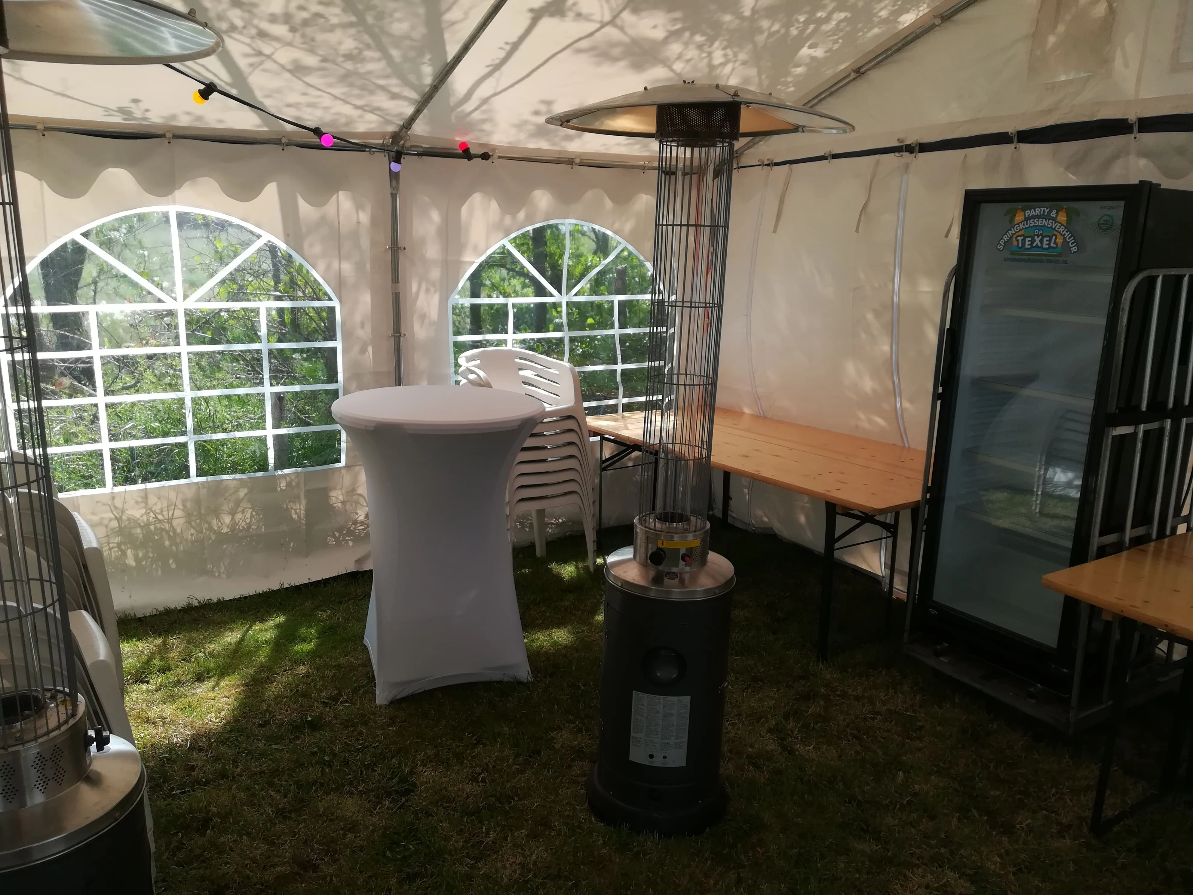 Partytent overkapping 5x4 meter excl. zijwanden, incl. op en afbouw.