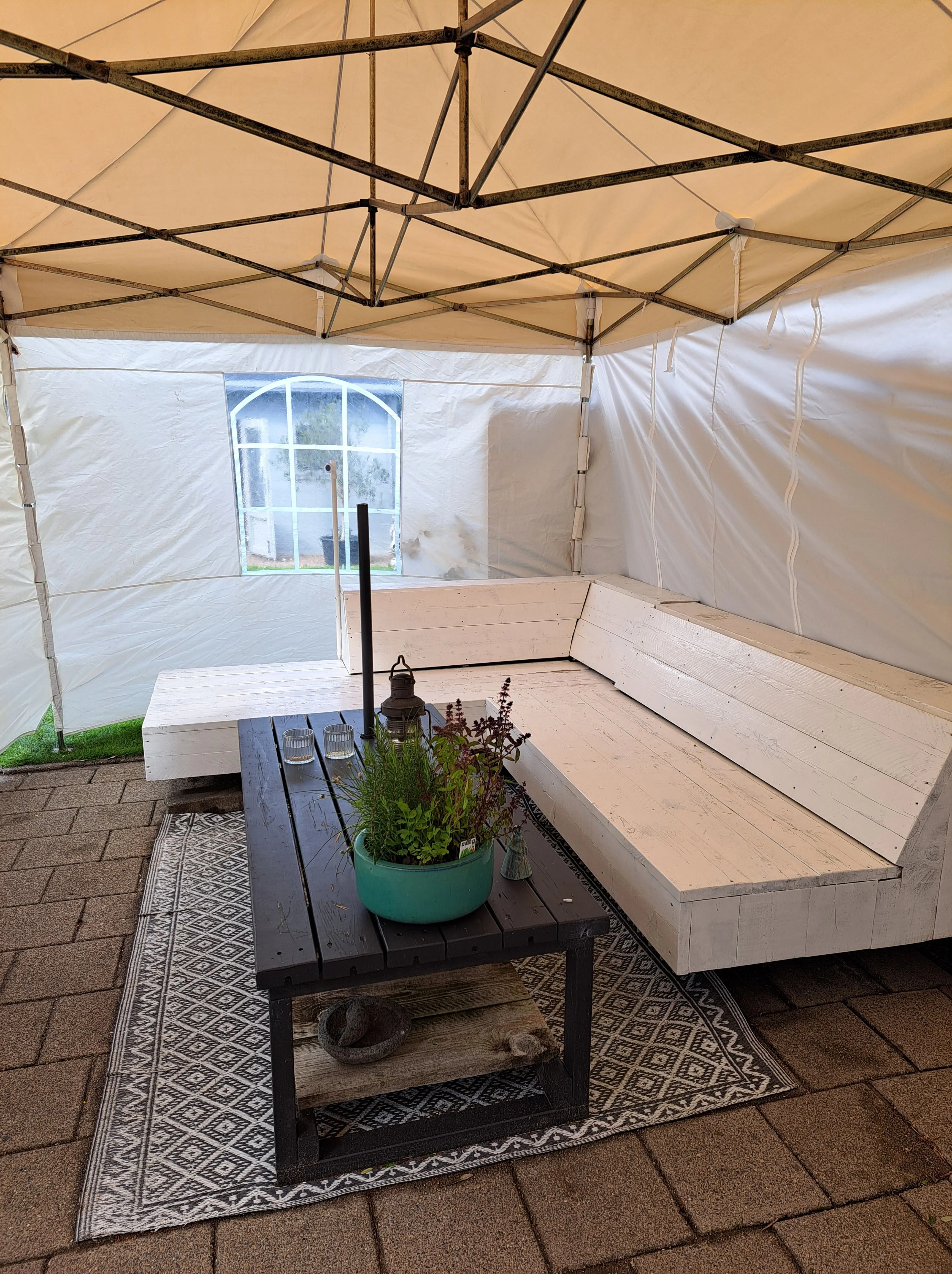 Easyup tent 3x6 meter incl. zijwanden en opzetten