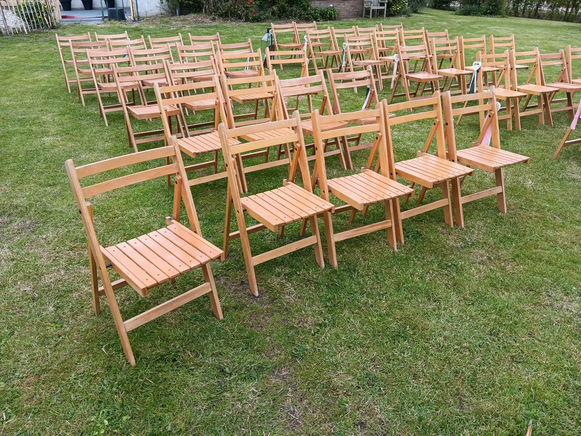 Klapstoel hout (festival stijl)