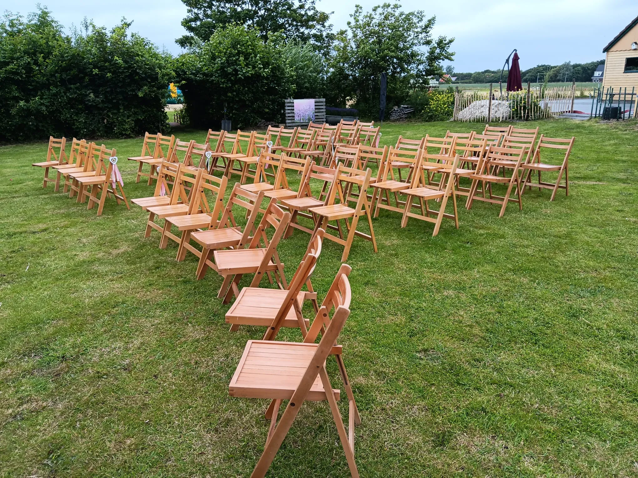 Klapstoel hout (festival stijl)