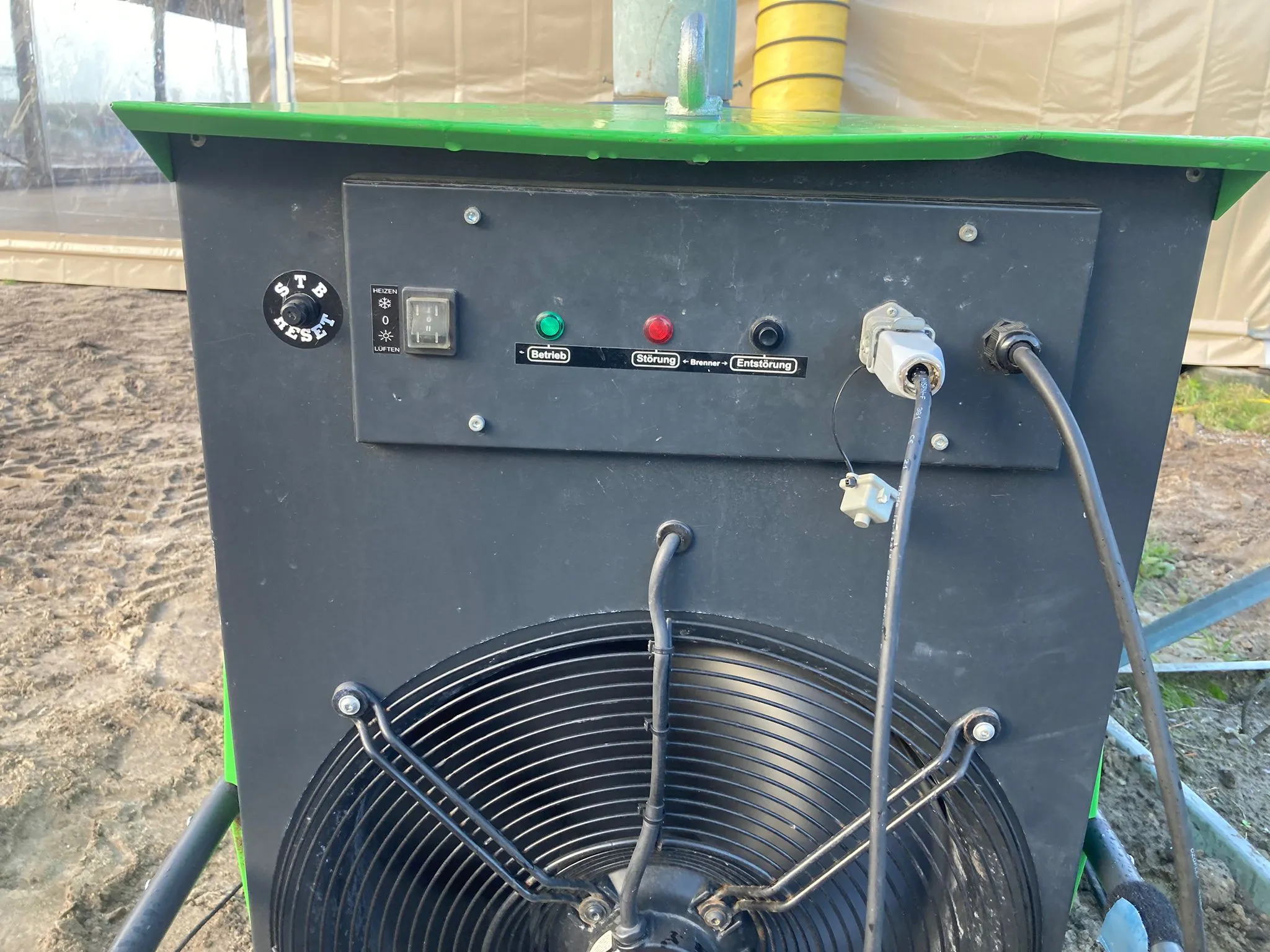 Indirect gestookte diesel heater 70 kW (p/set)