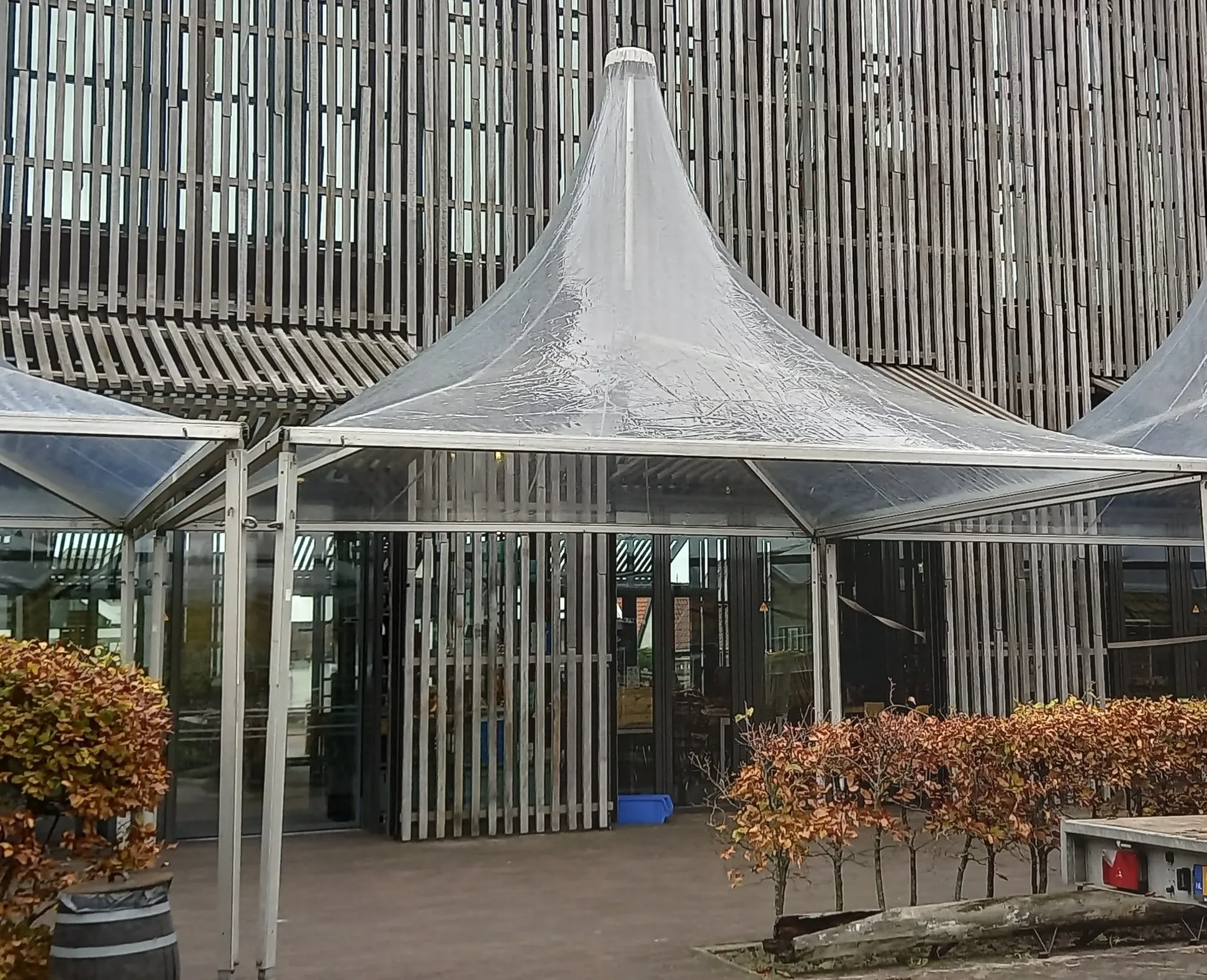 Tent Pagode 5 x 5 meter met transparante overkapping
