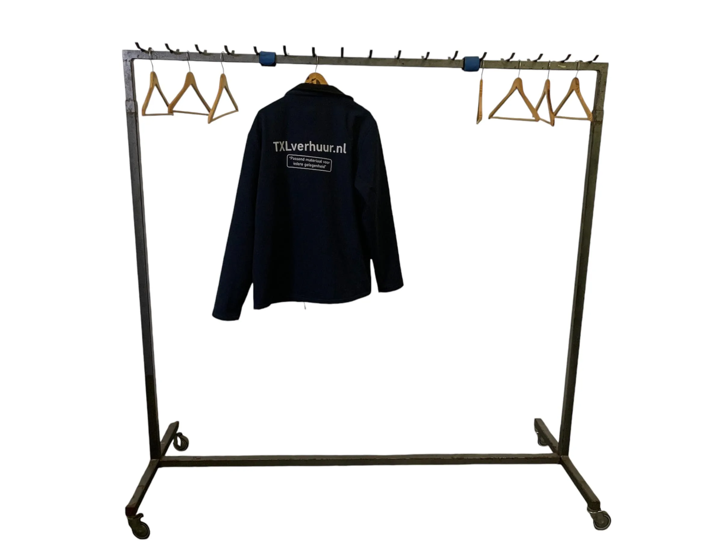 Garderoberek op wielen met 34 haken, incl. 30 hangers (p/set)