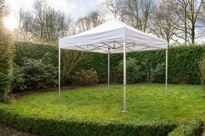 Easyup tent wit 3x3 meter zonder zijwanden