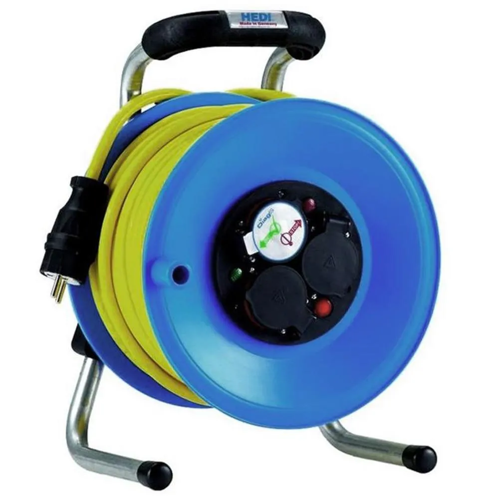 Kabelhaspel IP44 - 3x1.5mm2 - 40 meter