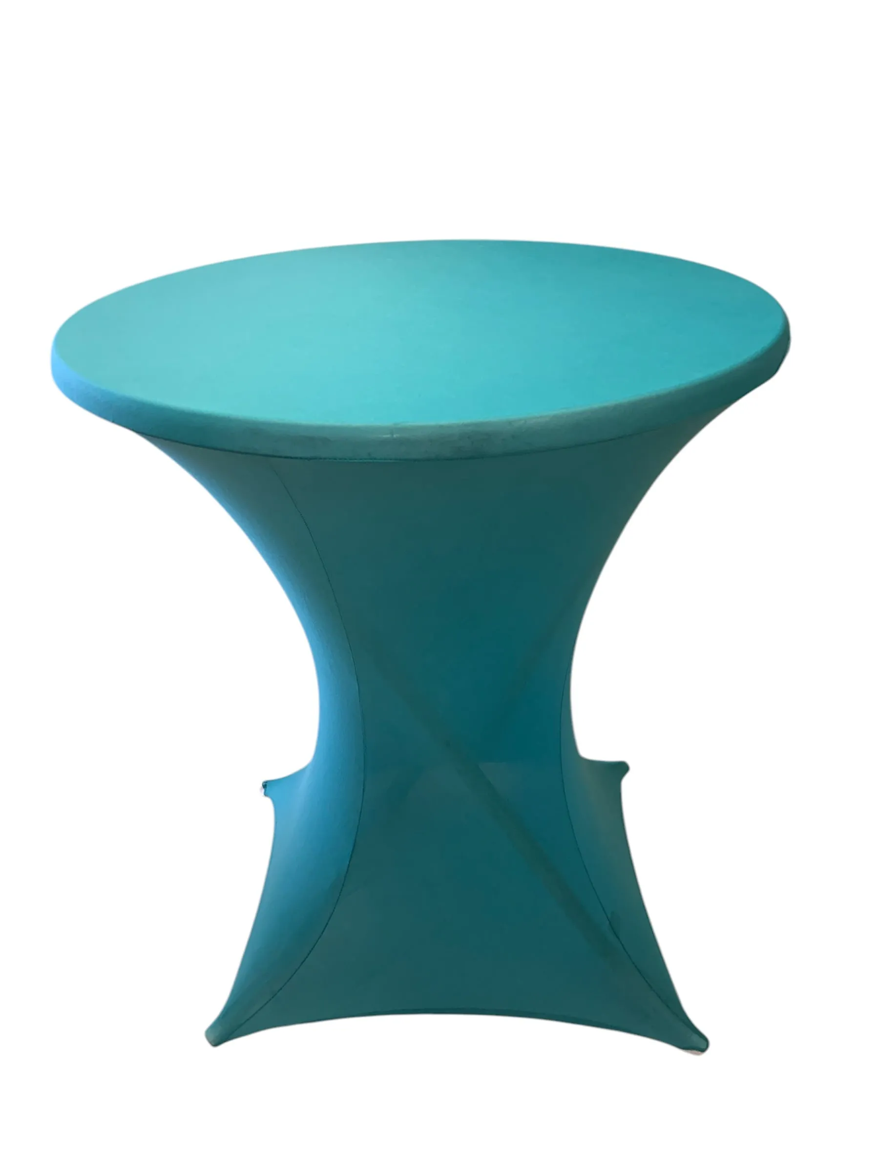Statafelrok stretch turquoise p/st.