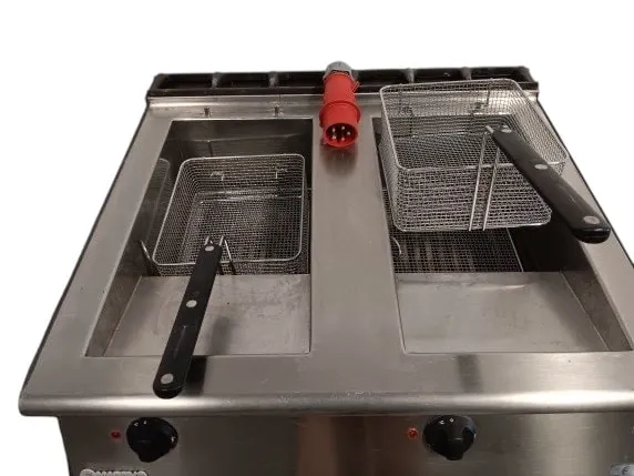 Frituur dubbel 2 x 12 liter elektrisch (32 ampère 5 polig)