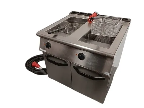 Frituur dubbel 2 x 12 liter elektrisch (32 ampère 5 polig)